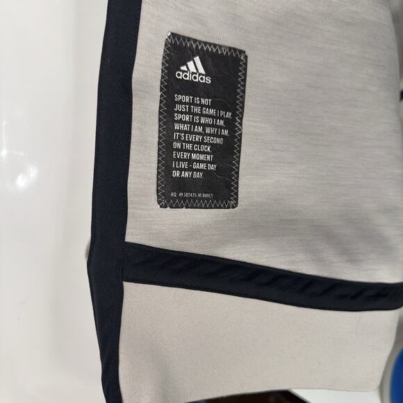 Adidas Z.N.E. Jacket Women MD Cream Beige Tech Full Zip Hoodie Reversible CE1945 - Picture 5 of 8